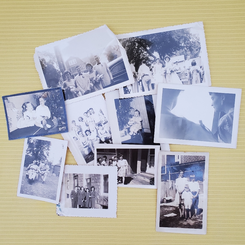 Vintage Black & White Family Photo Lot